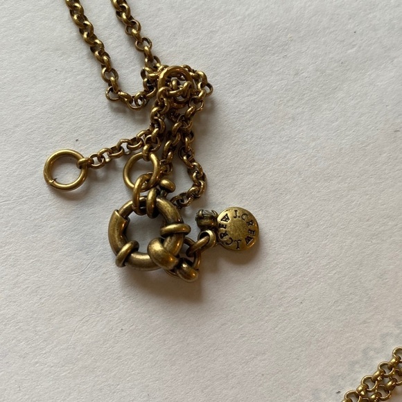 J.‎ Crew Art Deco retro style gold and multicolored crystal statement necklace - Picture 3 of 5